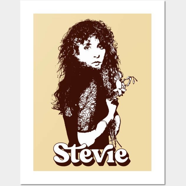 Stevie Nicks \-/ Retro Vintage Styled Design Wall Art by DankFutura